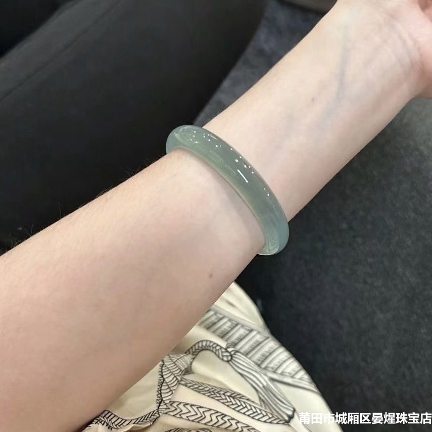 合金手镯 缅甸老坑手镯少女款色镯正圈油镯送礼物