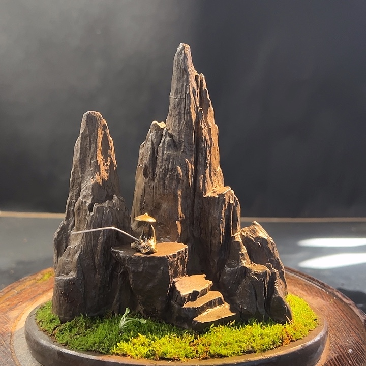 手工制作宋山石盆景007