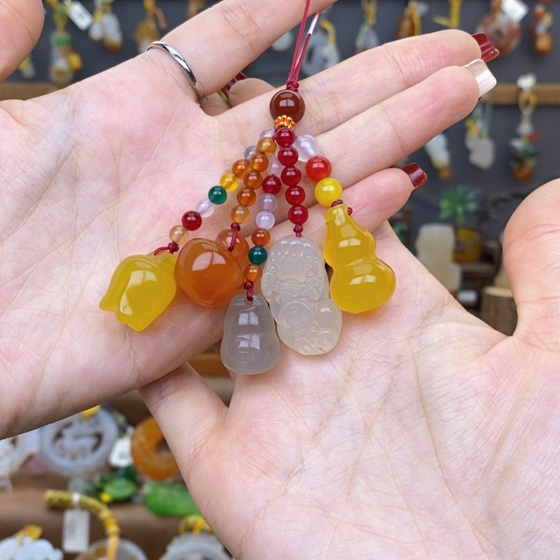 玛瑙/玉髓车挂未镶嵌88888888555