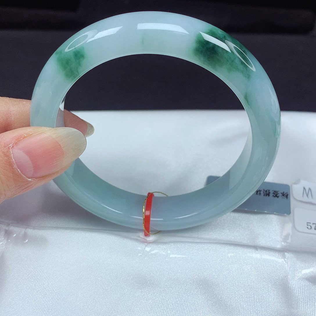 未镶嵌手镯翡翠57圈937