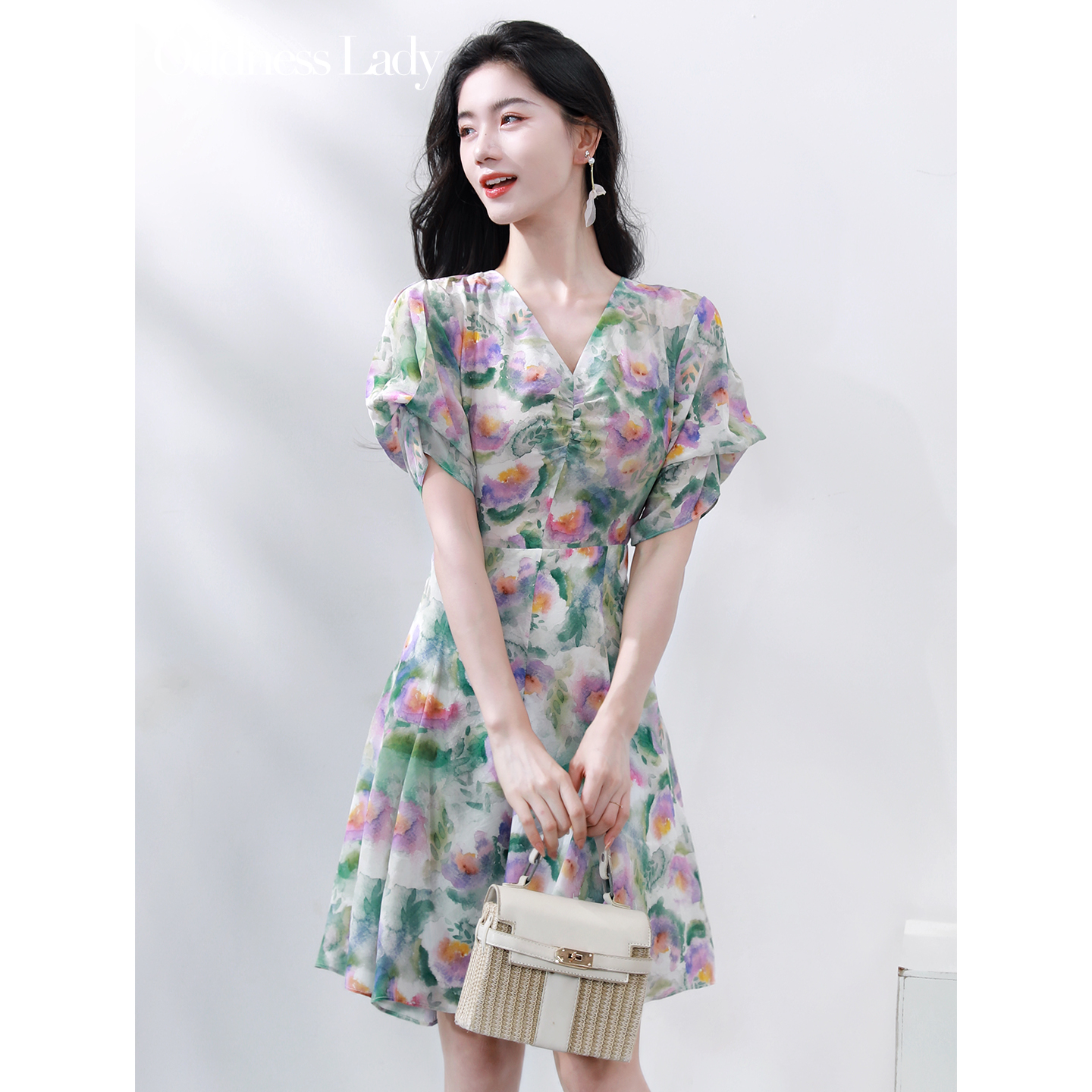 年轻版真丝连衣裙女夏2025新款高级感桑蚕丝小个子巨好看的裙子夏