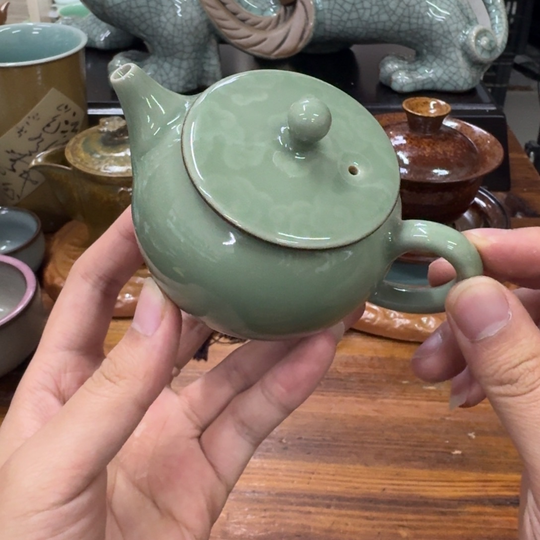 龙泉青瓷茶具微瑕9018