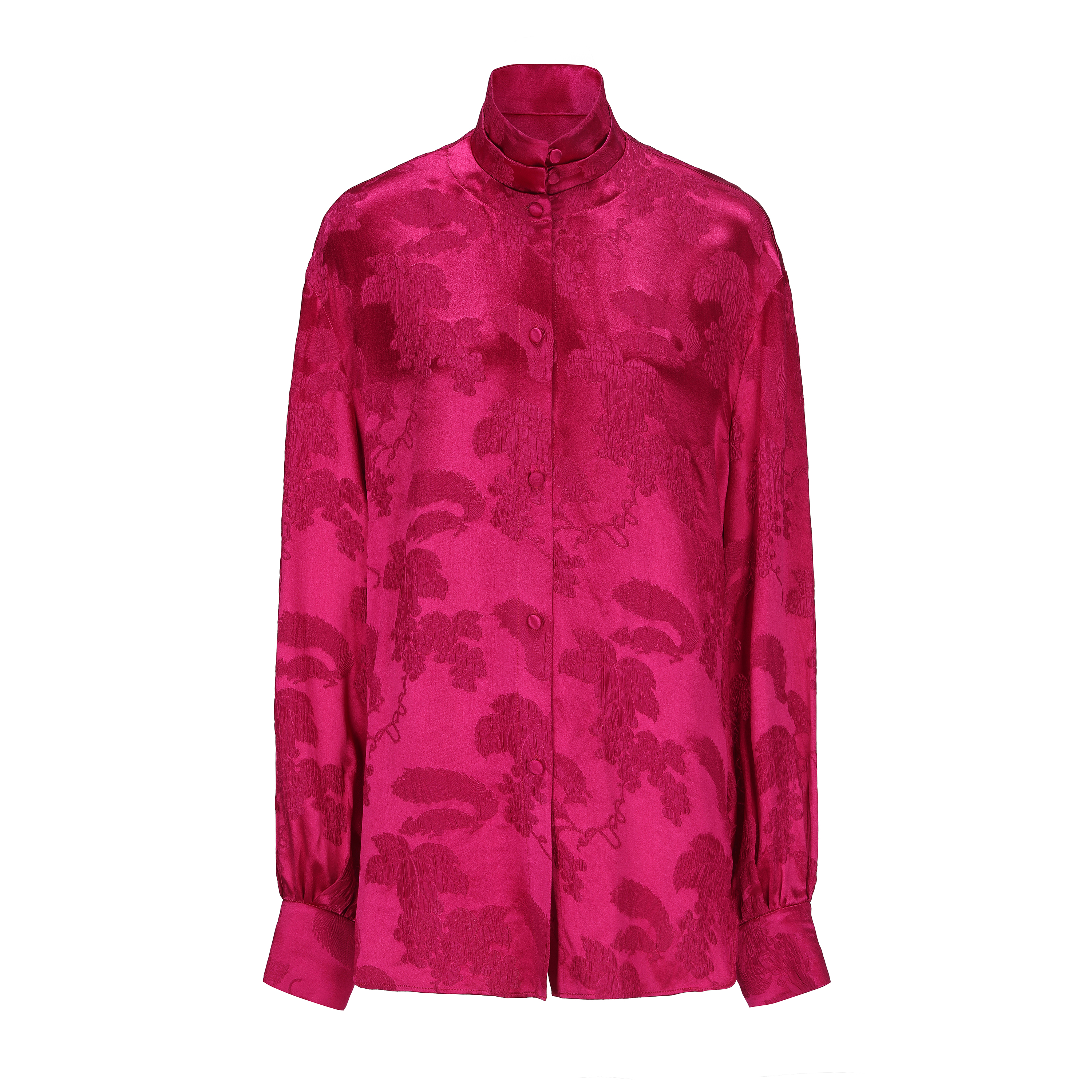 【折扣号专属】JUNYANG杨君24SS 提花叠领新中式衬衫设计师款