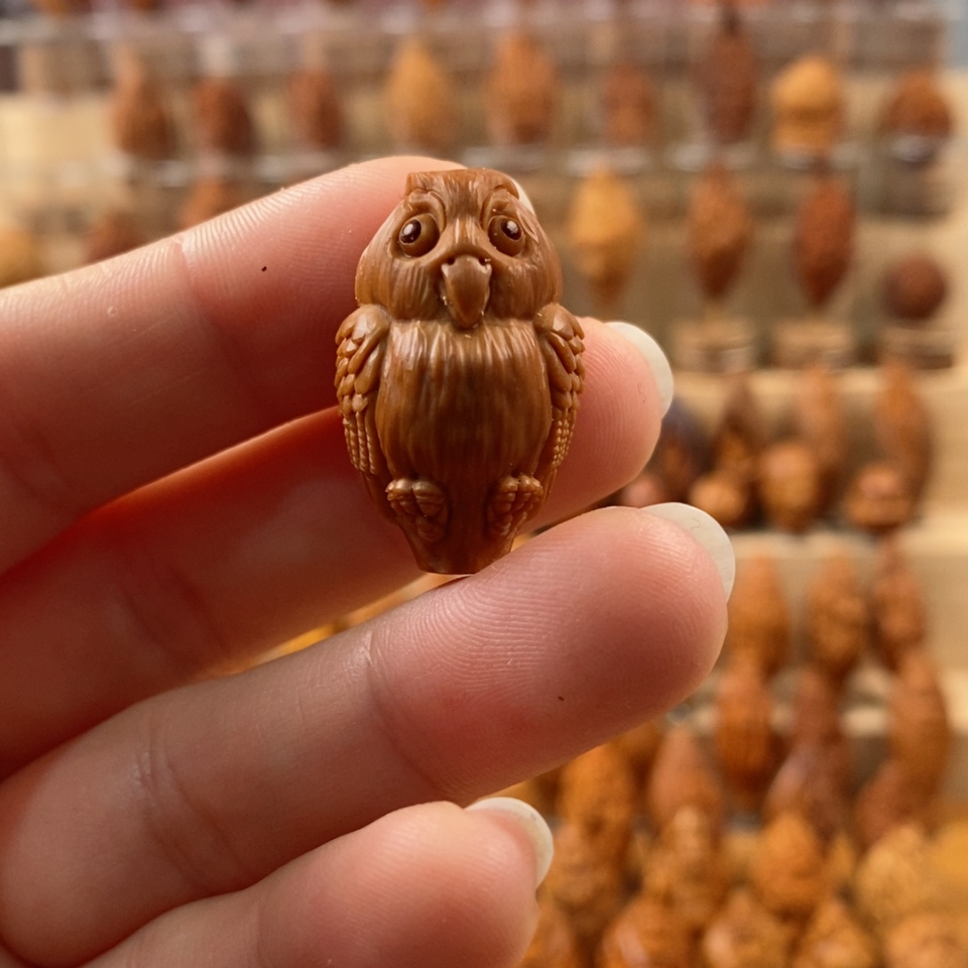橄榄核手串/手链猫头鹰