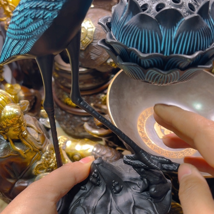 铜器摆件收收藏藏