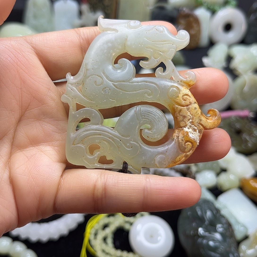 和田玉未镶嵌吊坠(不含链)