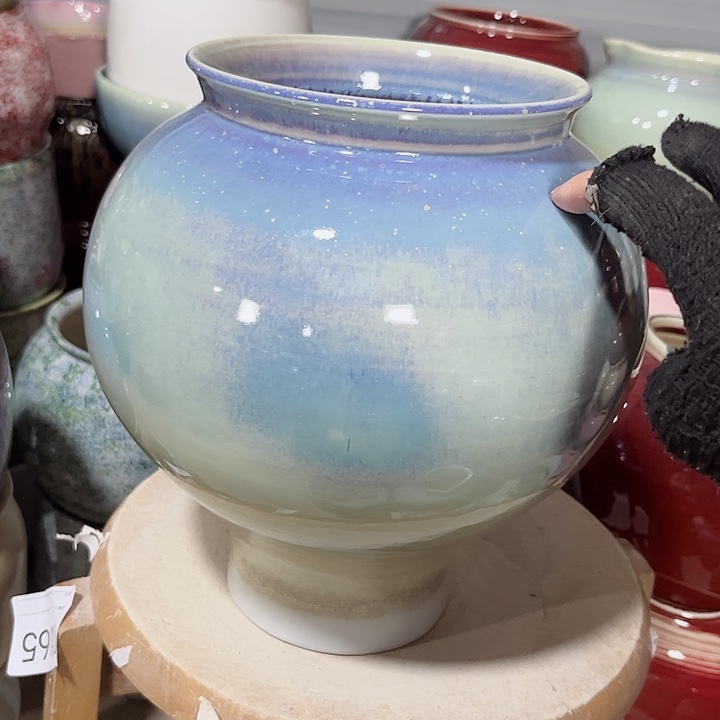 瓶口14高26无孔瑕景德镇陶瓷满29包邮