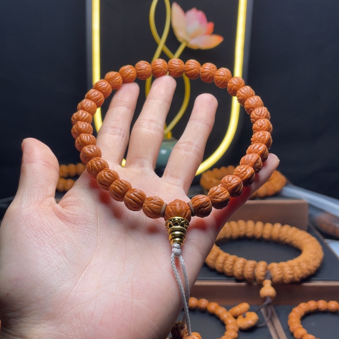 手串桃核龙纹桃核野生子