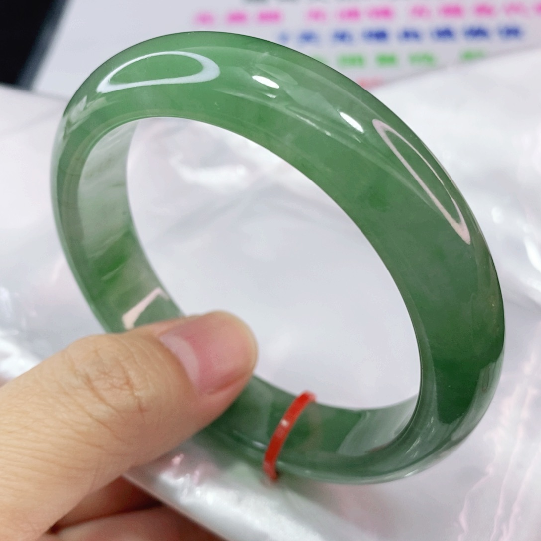 未镶嵌手镯翡翠源****花57.8圈口货头