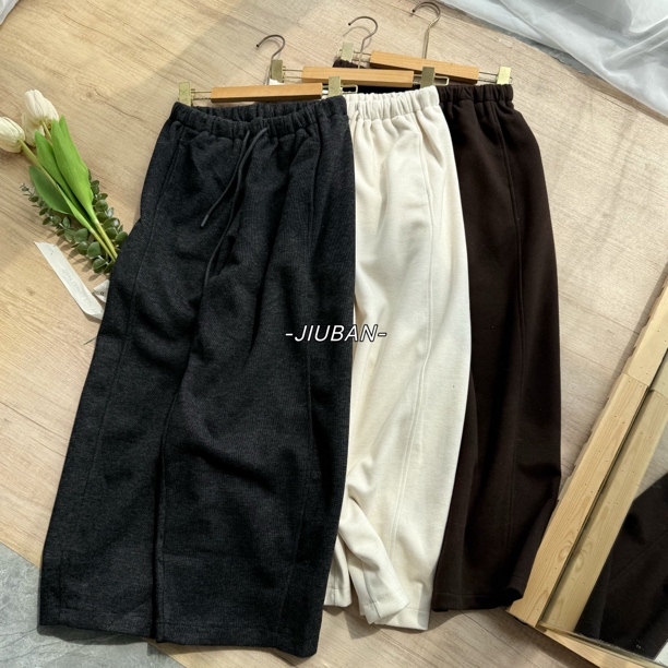 秋冬新款显瘦百搭韩版遮胯休闲奶奶裤