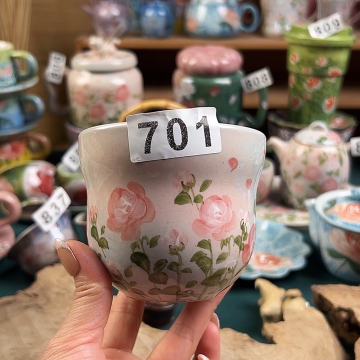 杯景德镇陶瓷手绘作品701