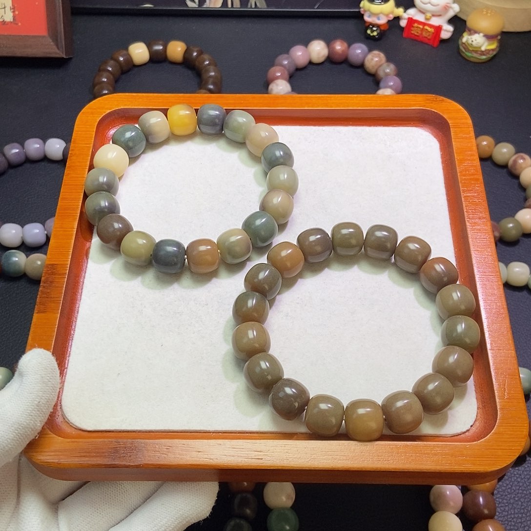 菩提根/象牙果手串卡14福利干磨微瑕一物一拍389