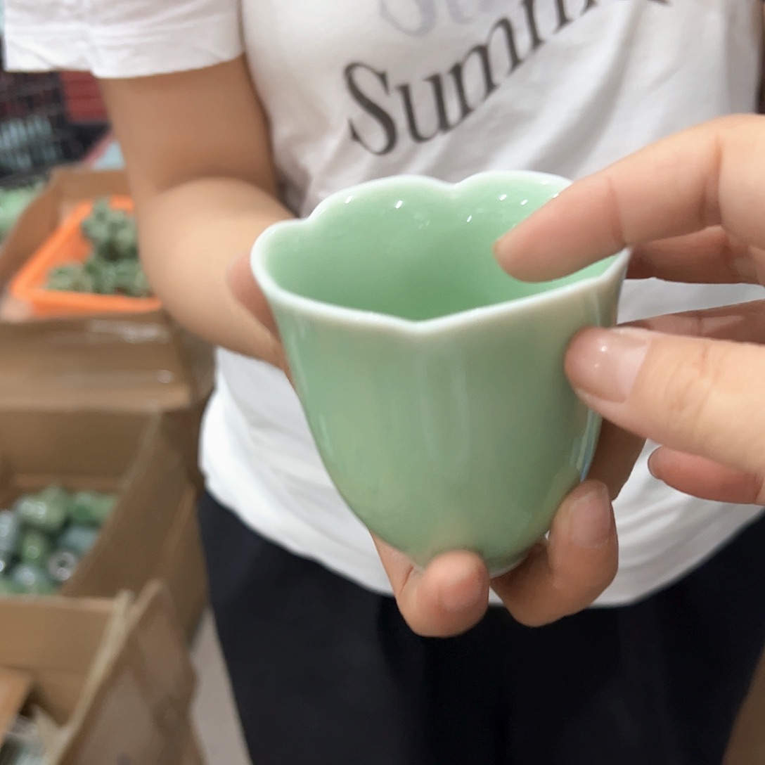 龙泉云间青瓷小米茶器