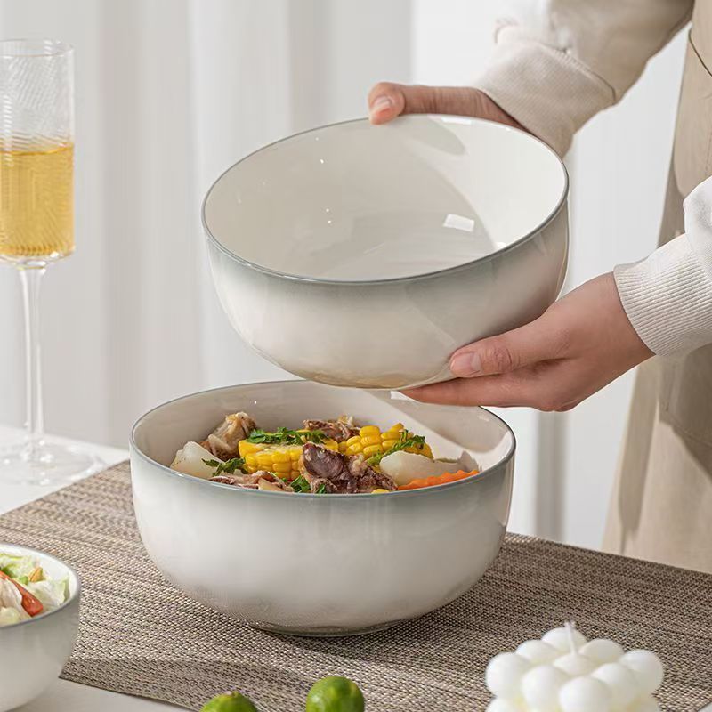 烟雨遥6英寸面条碗家用乔迁轻奢2026新款高级感清新陶瓷碗盘筷