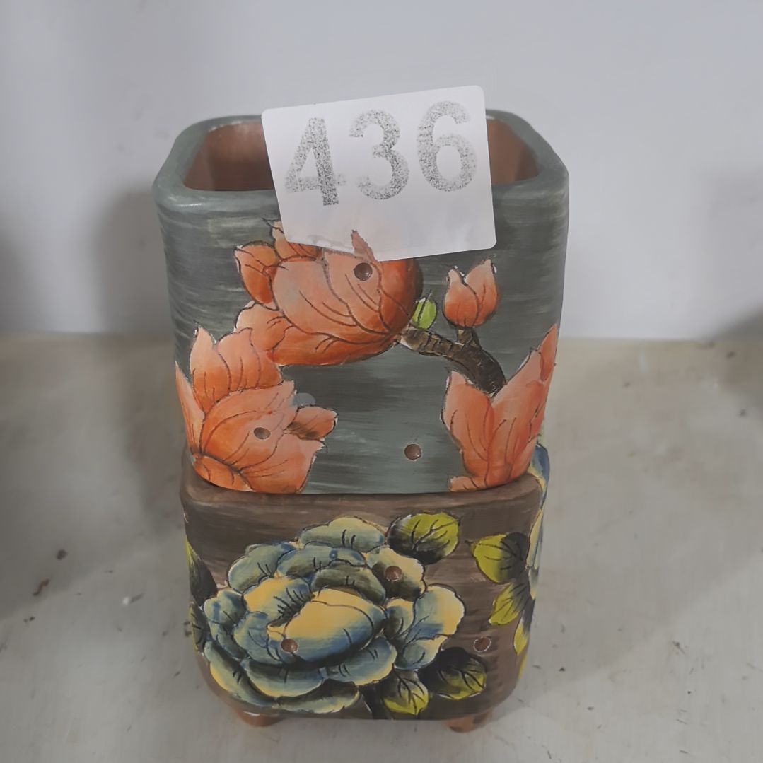 红泥花盆景德镇花盆