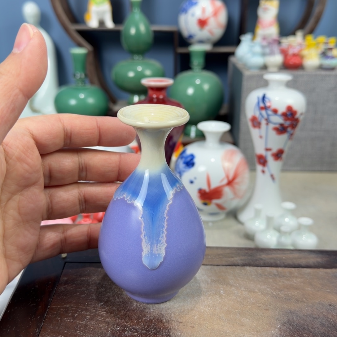 陶瓷手工小花器摆件