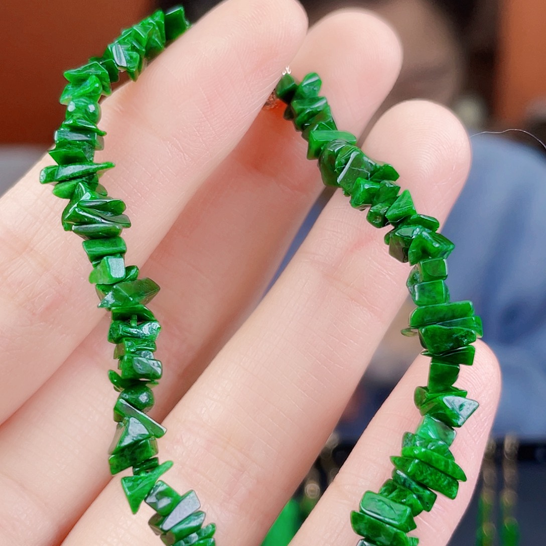 翡翠未镶嵌耳饰饰品