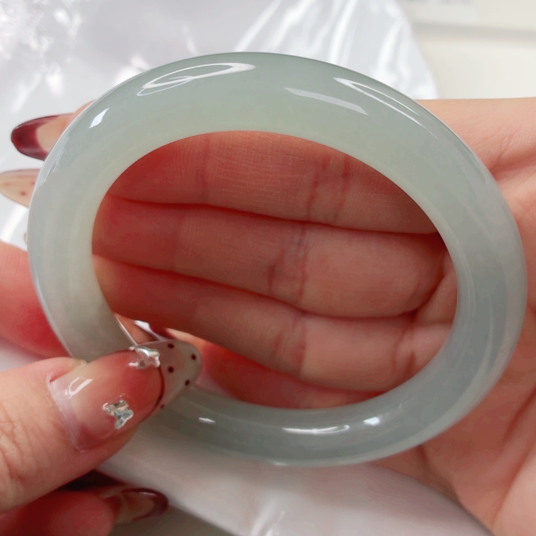 翡翠未镶嵌手镯55.9x496