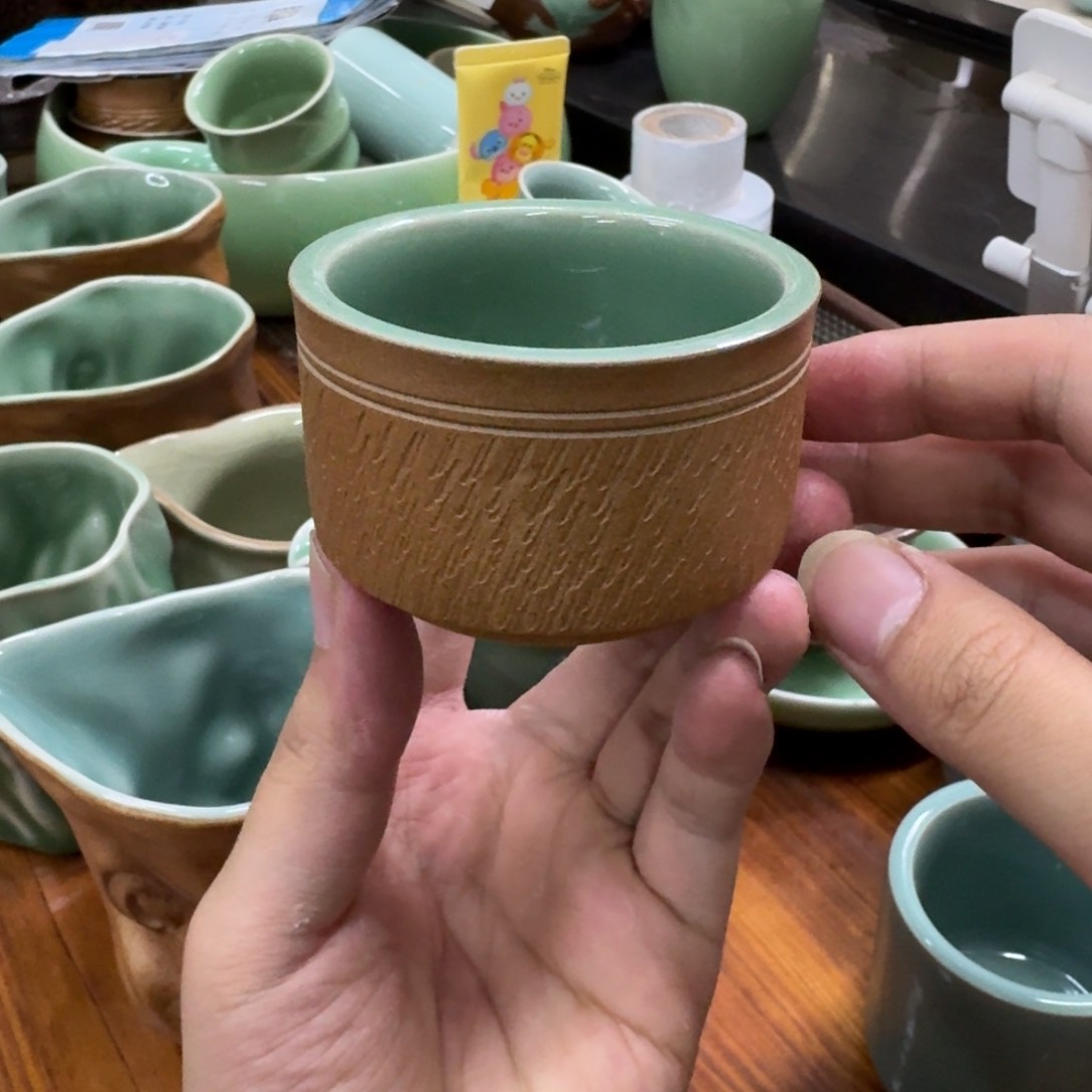 龙泉青瓷茶具微瑕6205