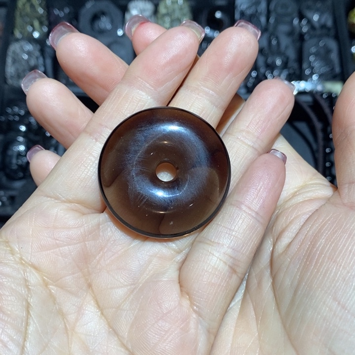 黑曜岩吊坠(不含链)未镶嵌李****聊