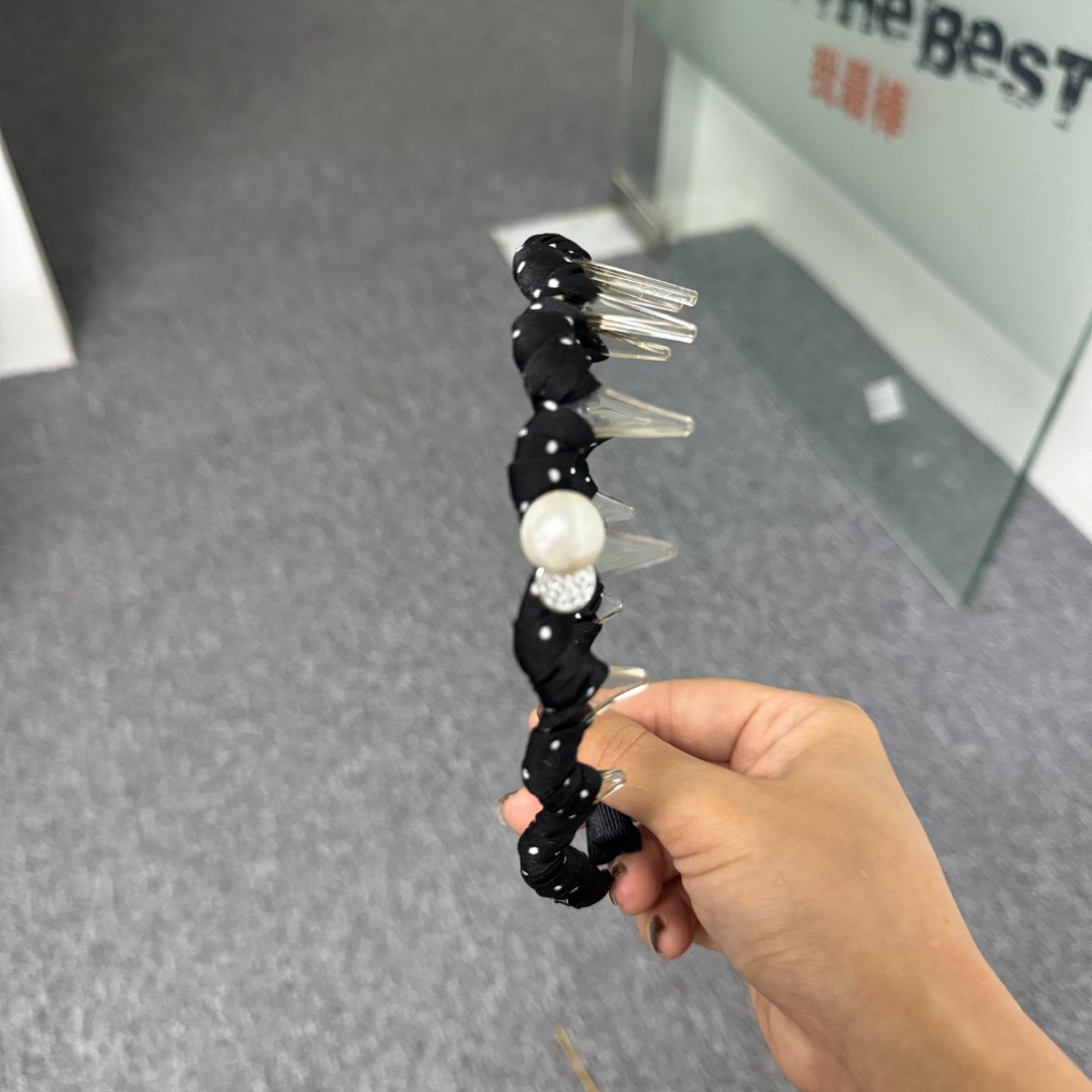 波点珍珠倒齿发箍
