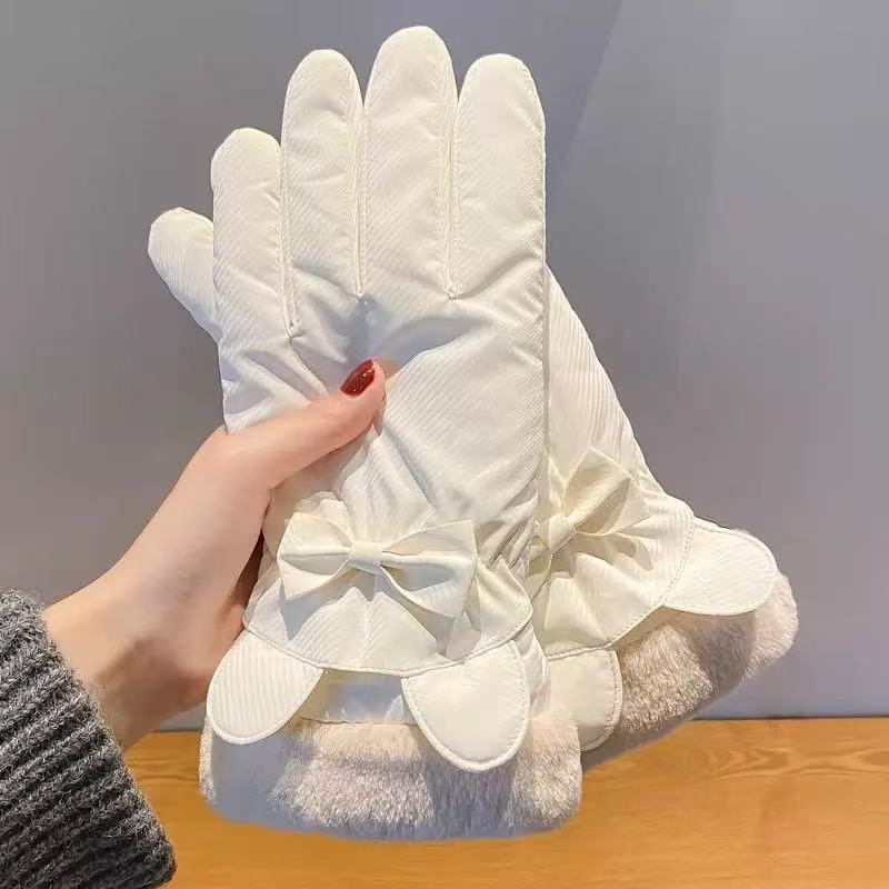 【新疆包邮】女士冬季加厚加绒骑车防寒可触屏保暖手套