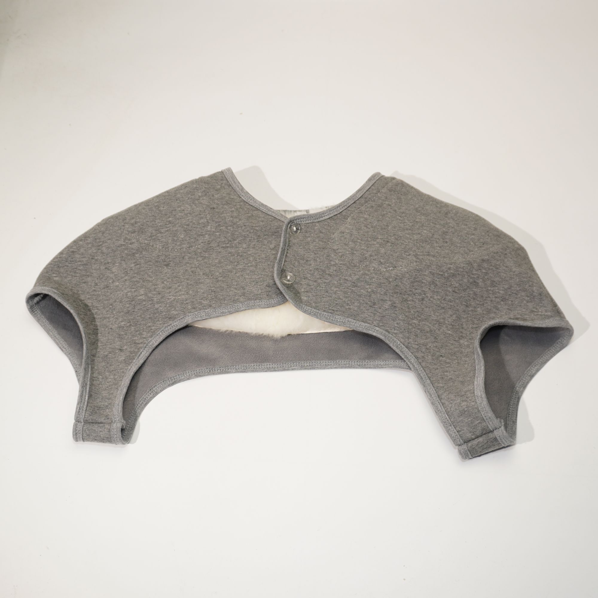 羊毛坎肩护肩秋冬保暖中老年睡觉专用防寒披肩加厚