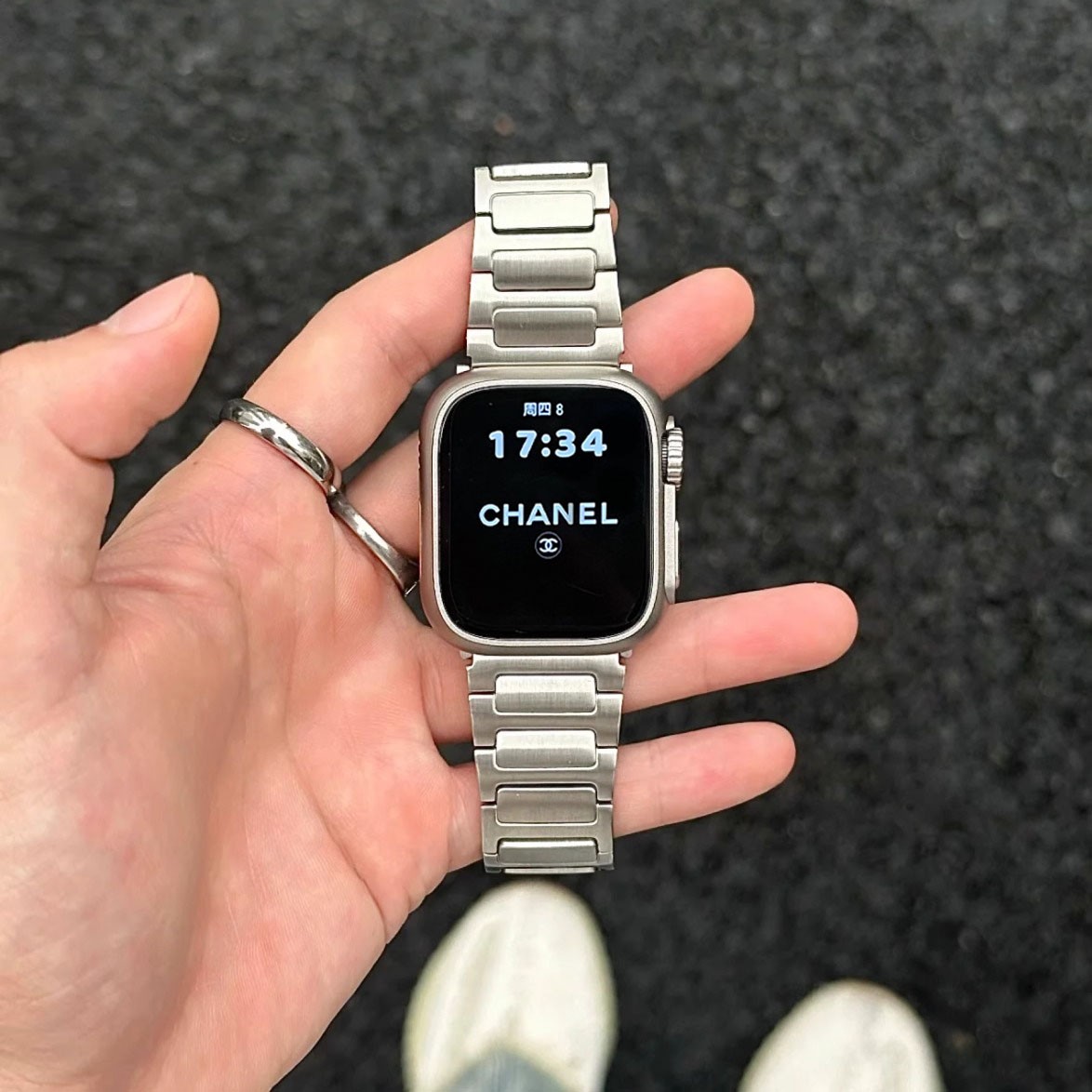 适用华为fit4/3工字扣不锈钢金属钢带pro高级感三株时尚watch腕带