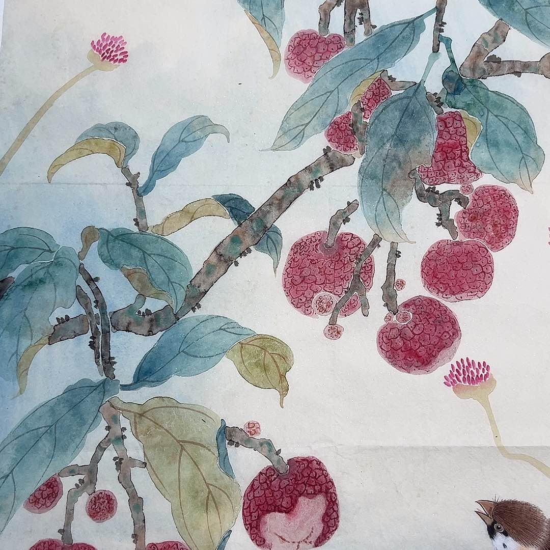 绘画好*左进伟工笔作品