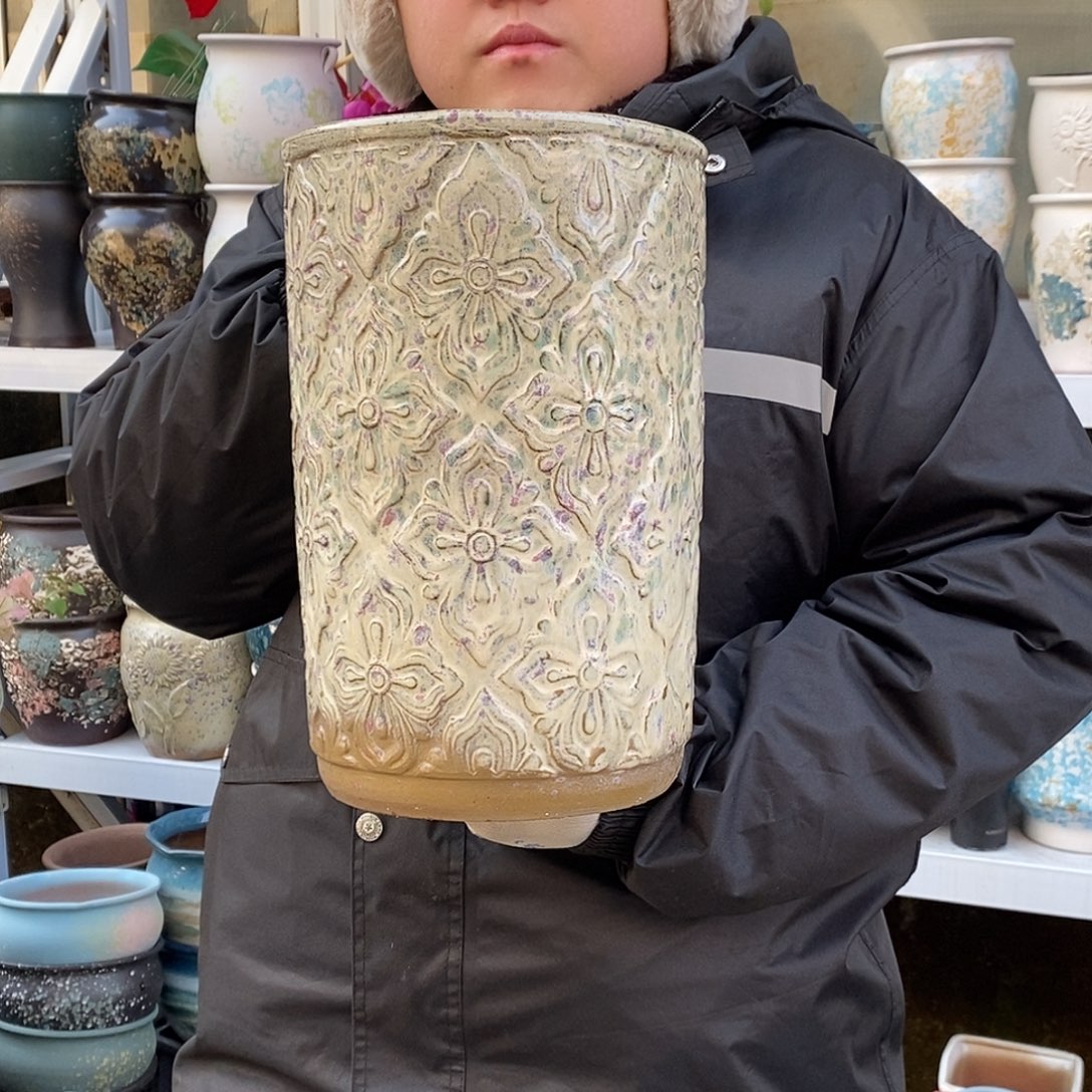 紫砂花盆口20高31福利