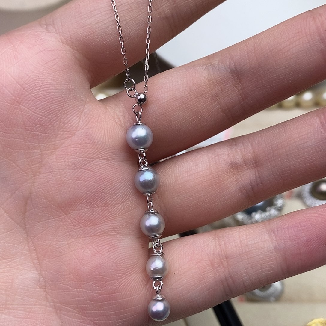 海水珍珠颈饰银S925镶嵌