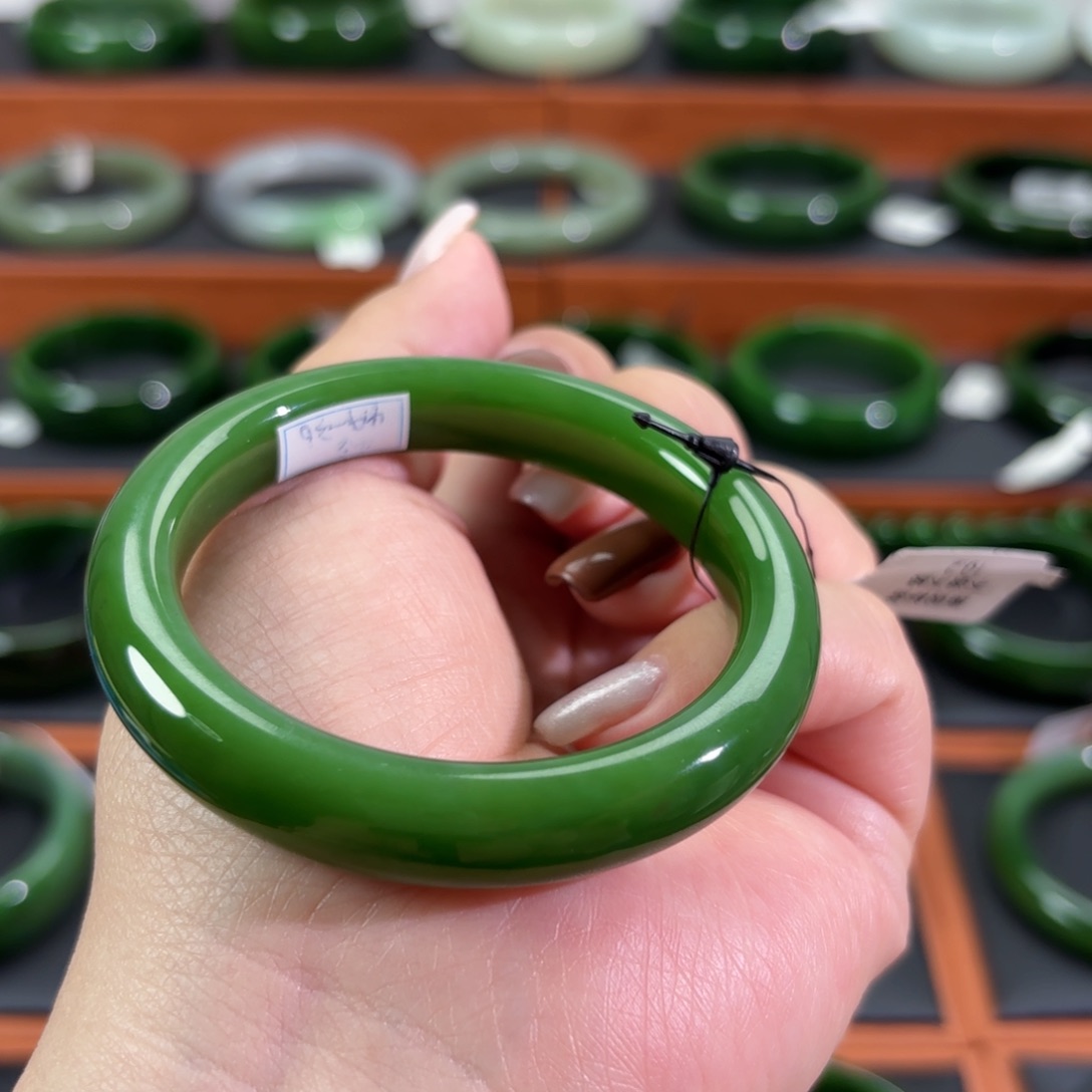 和田玉未镶嵌手镯53-54