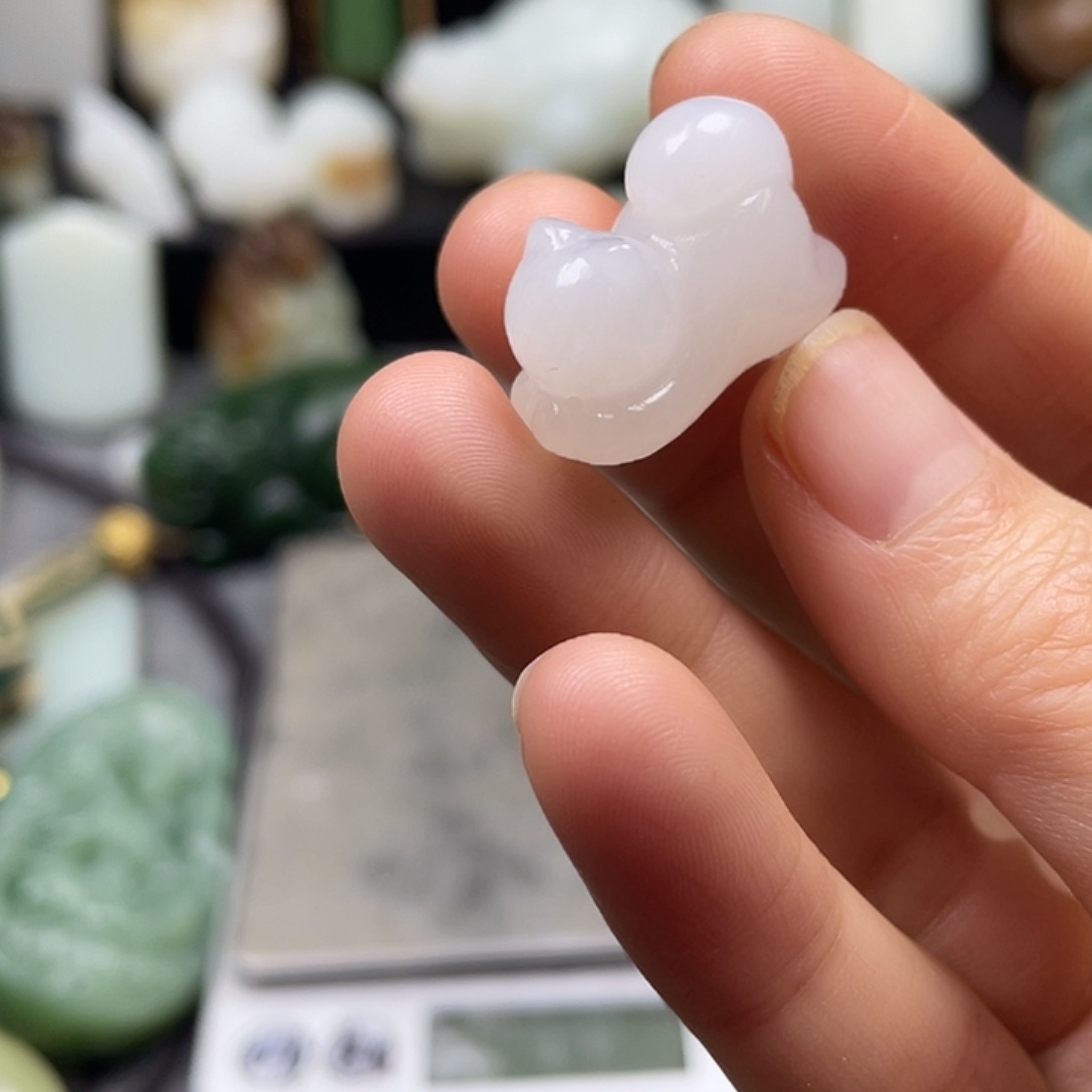 颈饰未镶嵌和田玉（糖玉）百**兰