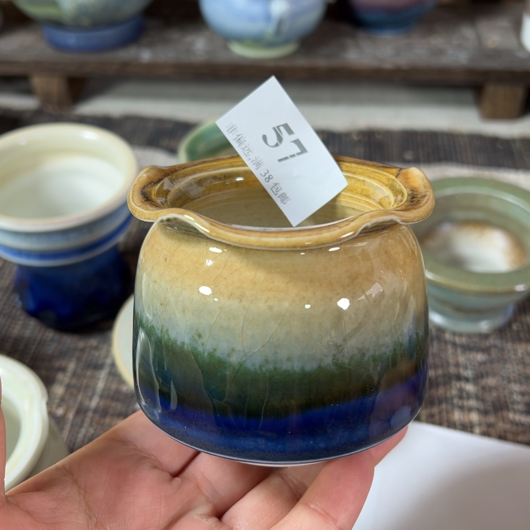 红陶景德镇手工花盆