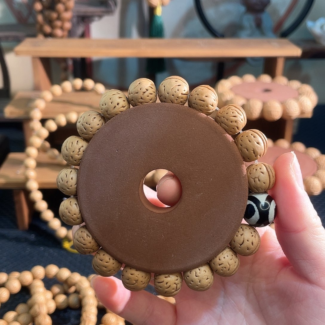 简**单12加野生小金豆单圈手串