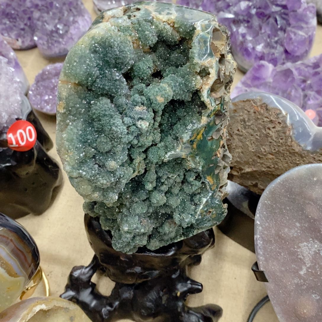 水晶水晶摆件9K金镶嵌
