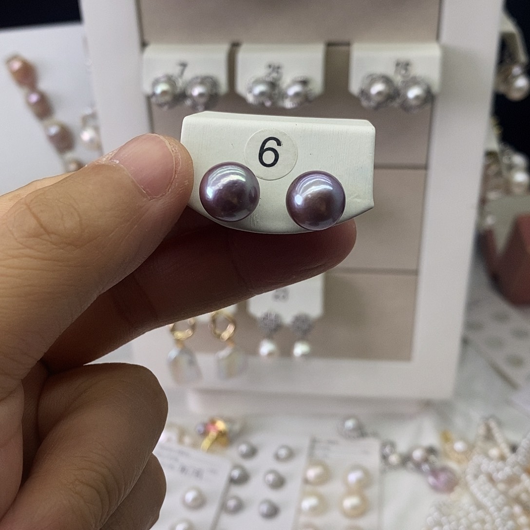 未镶嵌淡水珍珠耳饰