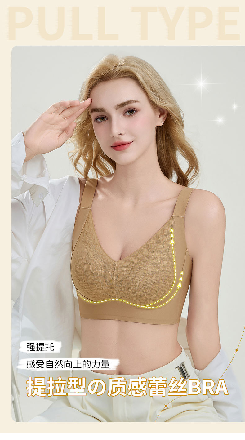 FT高品质提拉型聚拢蕾丝女士内衣文胸BCD通杯206