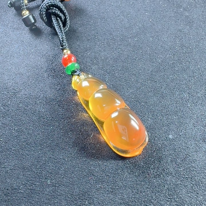 琥珀颈饰未镶嵌天然原矿缅甸琥珀吊坠