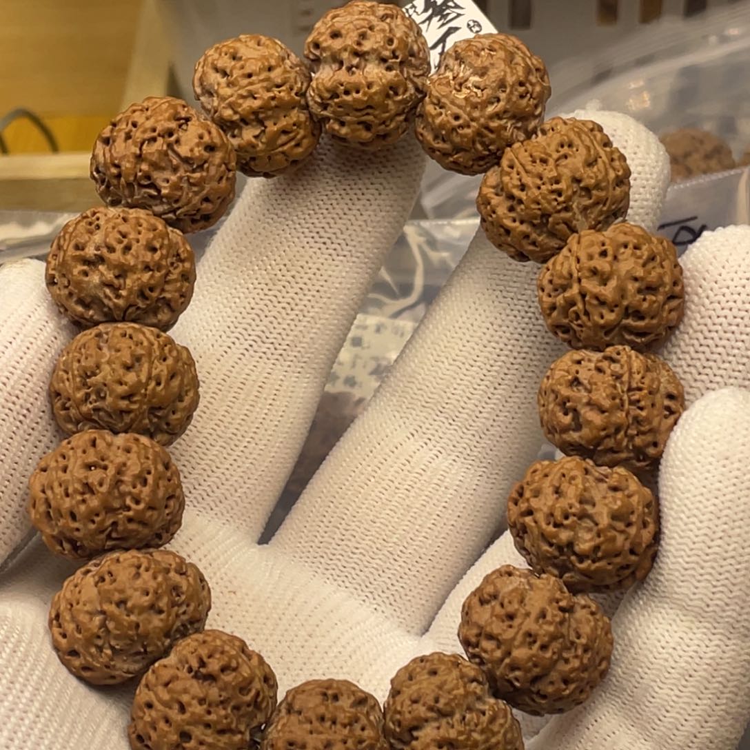 金刚菩提手串18mm头货矮桩梅花原价188