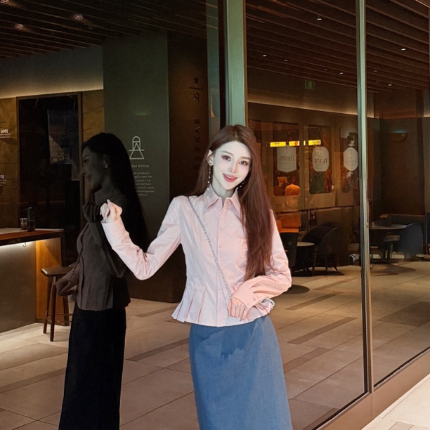 GIRDEAR/哥弟「金粉世家」新款衬衫holdoumen新款潮牌女装130111