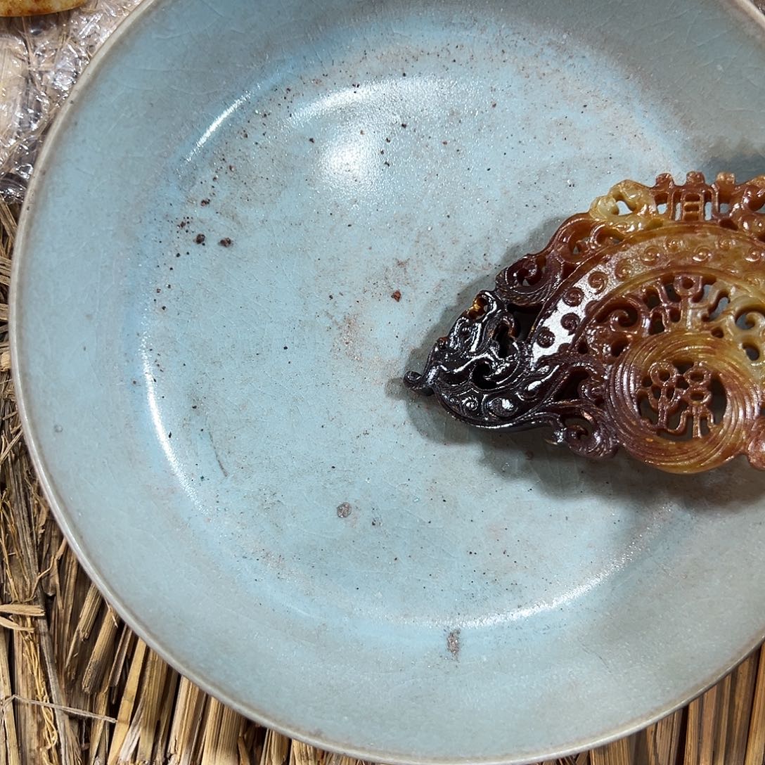 瓷片五大名窑瓷器摆件瓷片