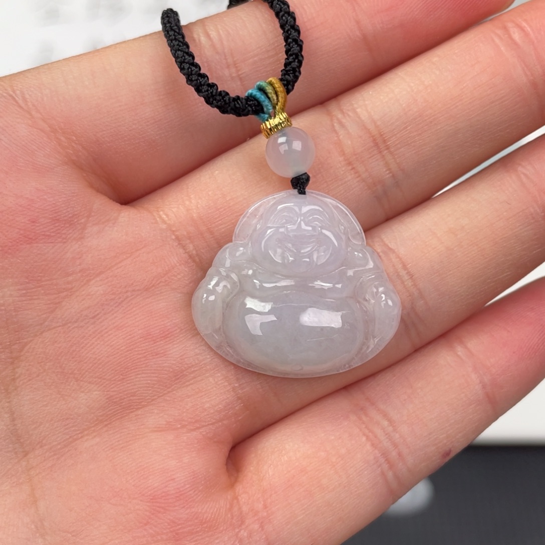 翡翠未镶嵌颈饰佛公