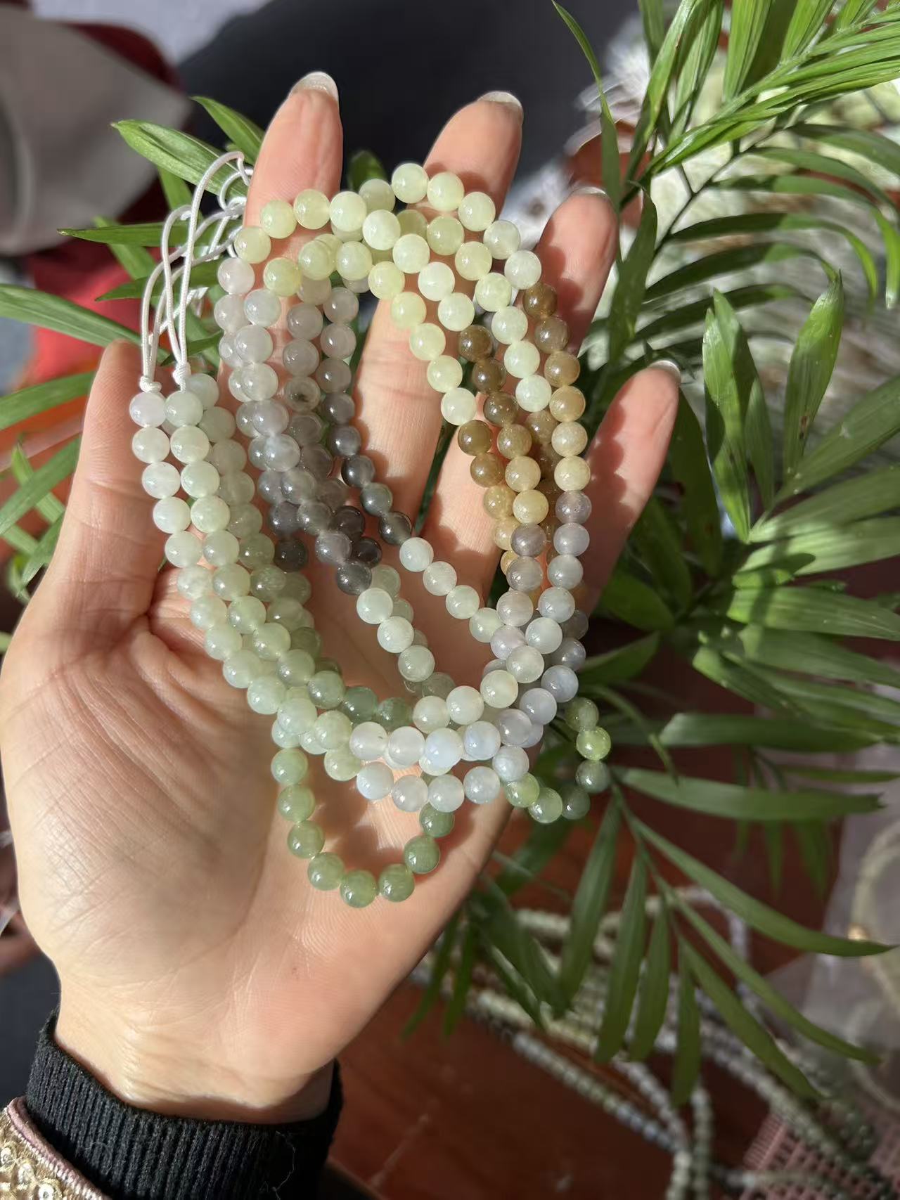 老李严选  和田玉卡6渐变项链多样发一D699