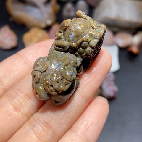 【闪购商品】硅化玉吊坠(不含链)未镶嵌