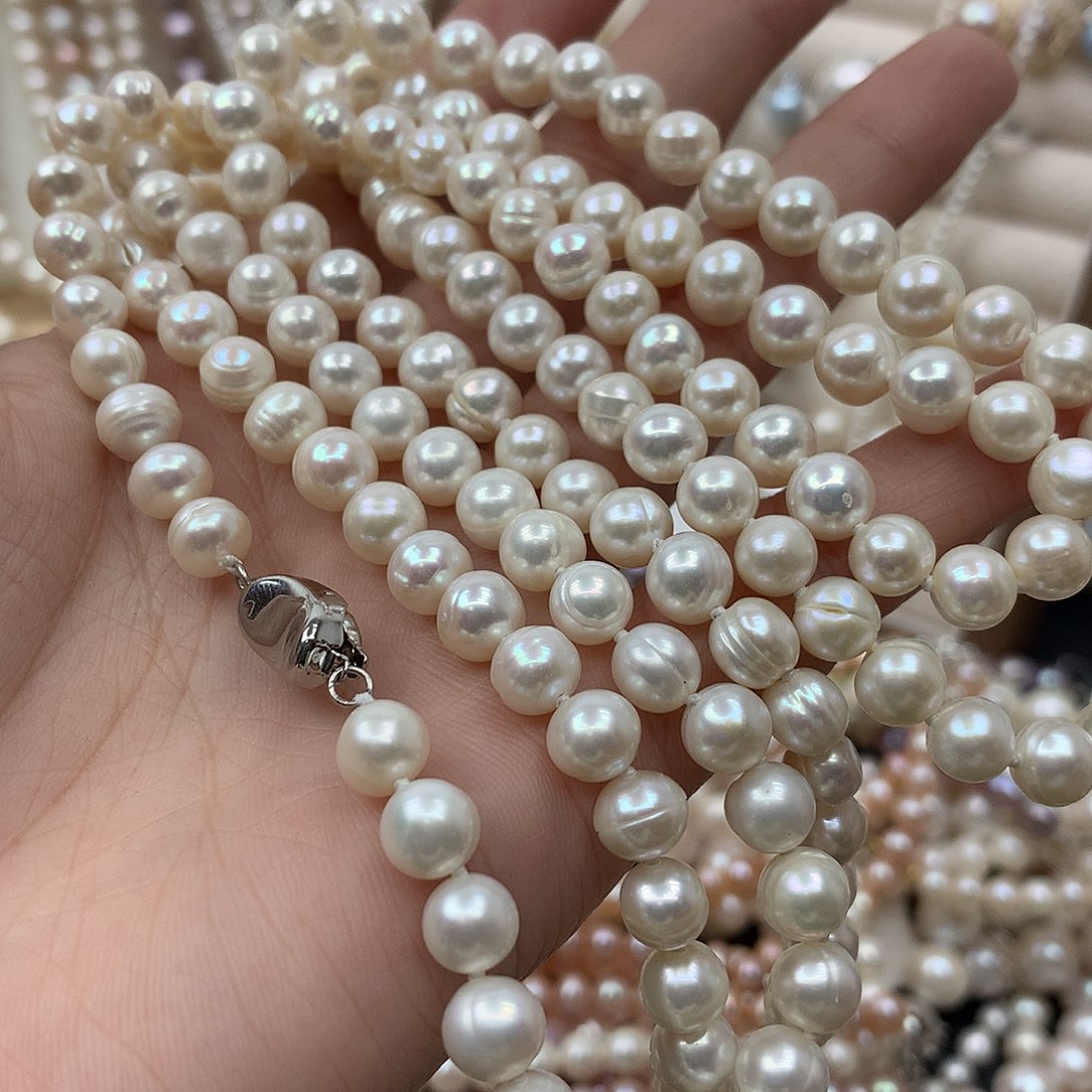 淡水珍珠7-8未镶嵌e10项链