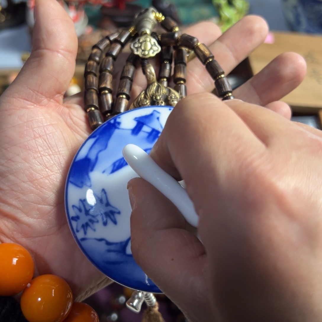 紫砂茶碗我家粉皮真好看啊