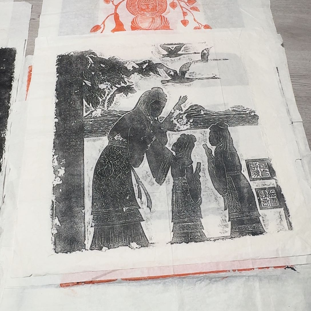 其他拓片用纸融雪归春图