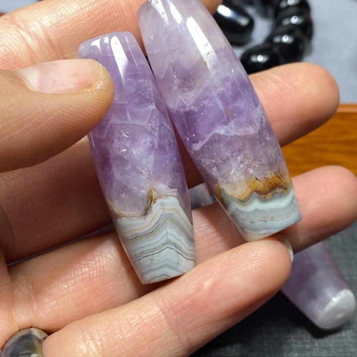 L***心玛瑙/玉髓未镶嵌颈饰