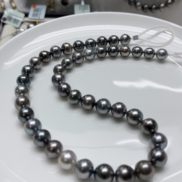 海水珍珠项链银S925镶嵌可打8折